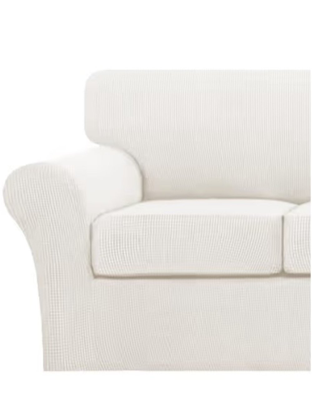 Pet-Friendly Sofa Slipcover Large (3-Cushion) - Porcelain - Picture 2 of 16